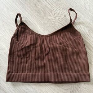 Ardene Chocolate Ribbed Camisole